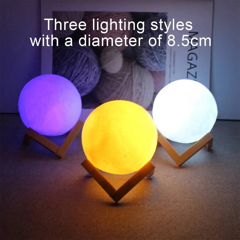 DreamGlow Moon Galaxy Night Light