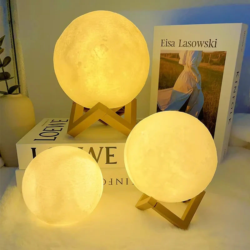 DreamGlow Moon Galaxy Night Light